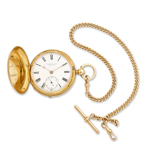 Rotherams London An 18ct Gold Huntingcased Pocketwatch Circa 1890