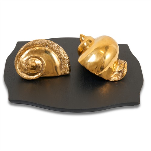 22 · TWO GILT-BRONZE SHELLS Maison Goossens, Paris Please see important information below regarding collection of lots in this auction.