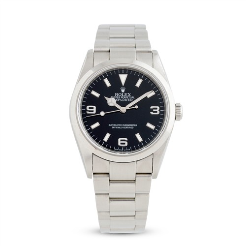 ROLEX EXPLORER REF 114270 A STAINLESS STEEL BRACELET WATCH CIRCA 2009