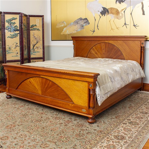 14 · A LARGE TIMBER BED FRAME BY WENTWORTH