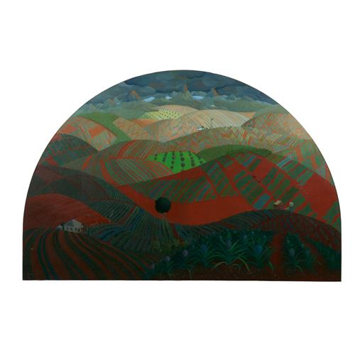 74 · ANNE MARIE GRAHAM (born 1925) Pineapple Fields 1978 oil on canvas 163 x 244cm (irregular)