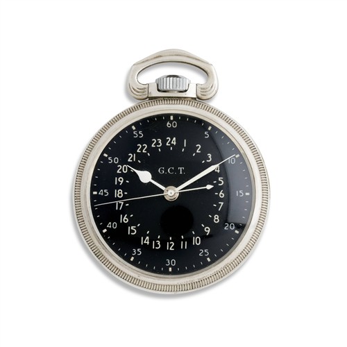 13 · HAMILTON G.C.T. REF AN 5740 A SILVER OPENFACE MILITARY POCKETWATCH FOR U.S. FORCES ISSUE CIRCA 1942