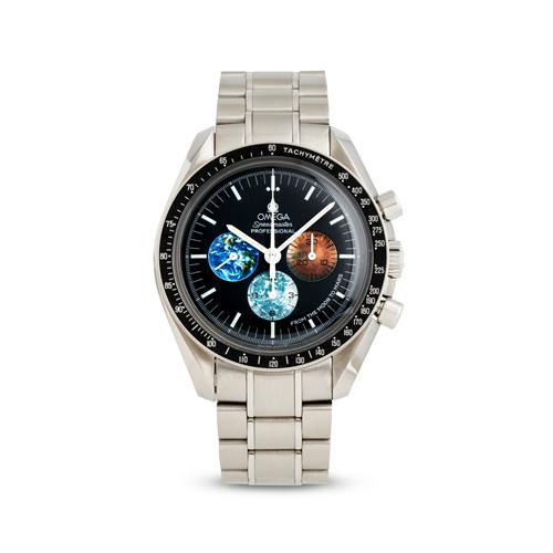 OMEGA PROFESSIONAL 'FROM THE MOON TO MARS' SPEEDMASTER REF 35775000 A STAINLESS STEEL CHRONOGRAPH BRACELET WATCH CIRCA 2012