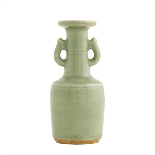 58 · A SMALL CHINESE LONGQUAN CELADON MALLET VASE, MING DYNASTY (1368 - 1644)