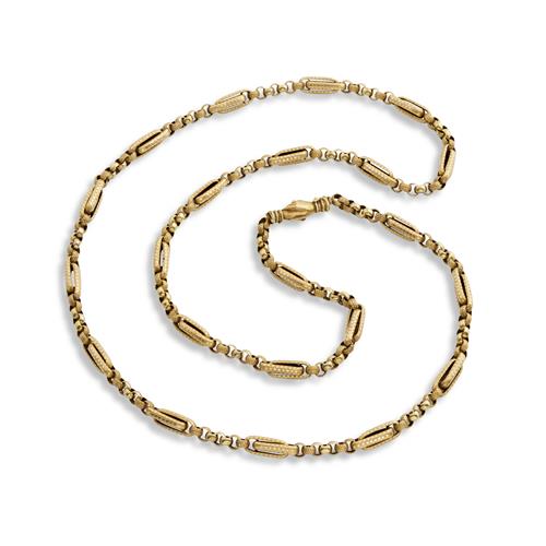 92 · 15CT GOLD FOB CHAIN, VICTORIAN.