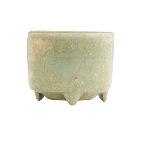 A Small Chinese Longquan Celadon Tripod Censer, Possibly Ming Dynasty