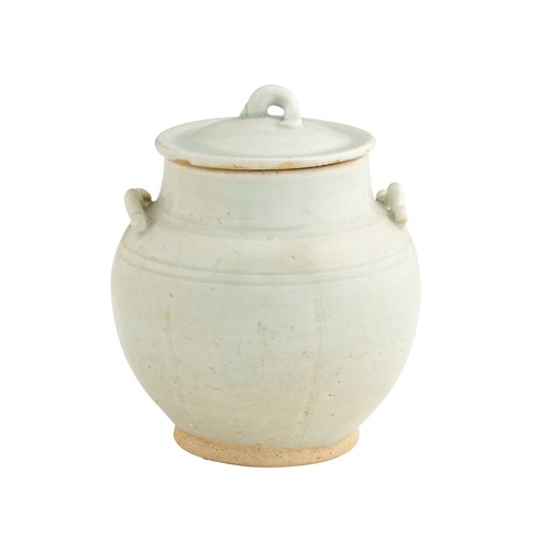 66 · A CHINESE QINGBAI JAR AND COVER, SONG DYNASTY (960 - 1279)