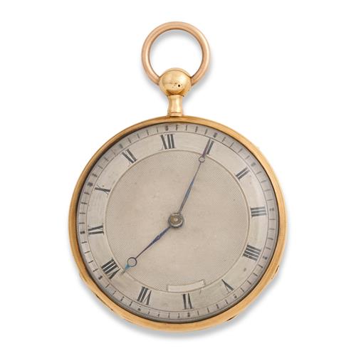 Aubert A Paris A 18ct Gold Openface Quarter Repeating Pocket Watch Circa 1820