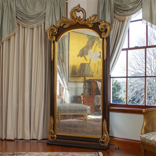 3 · A LARGE ANTIQUE STYLE FLOOR MIRROR