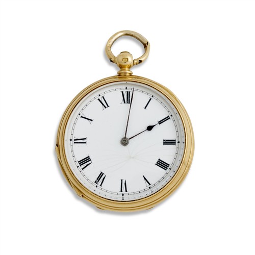 6 · AN 18CT GOLD OPENFACE POCKETWATCH CIRCA 1880 18CT GOLD OPENFACE POCKETWATCH
