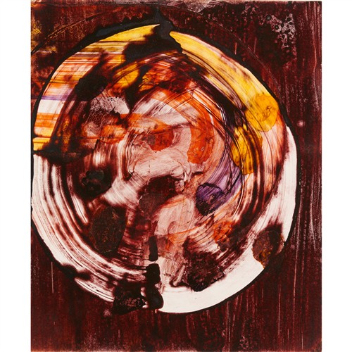 SIDNEY NOLAN (1917-1992) (Abstract) c.1970 mixed media on paper 30.5 x 25.5cm