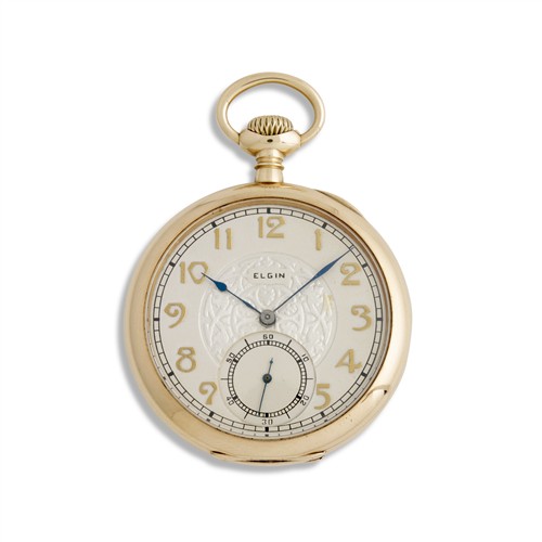 2 · ELGIN NATIONAL WATCH CO A 14CT GOLD OPENFACE POCKETWATCH CIRCA 1925