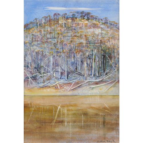 7 · ARTHUR BOYD (1920-1999) The White Cloud watercolour and gouache on paper 22 x 15.5cm