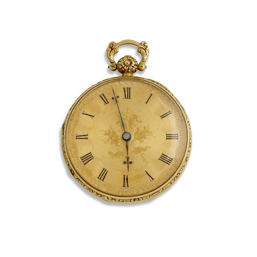 1 · COZENS MATTHEWS & THORPE AN 18CT GOLD OPENFACE POCKETWATCH CIRCA 1850