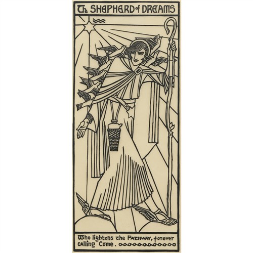 58 · CHRISTIAN WALLER (NÉE YANDELL) (1894-1954) The Shepherd of Dreams 1932 (from The Great Breath: A Book of Seven Designs) linocut 31.5...
