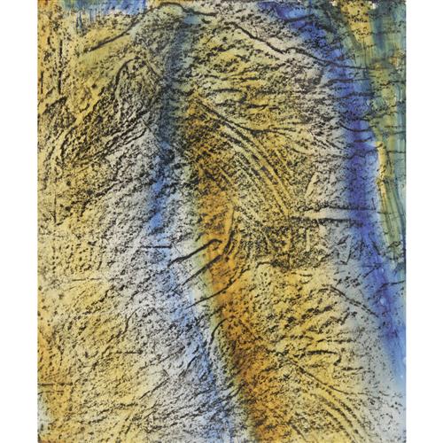 60 · SIDNEY NOLAN (1917-1992) (Heads of Mules at Gallipoli) 1958 mixed media and crayon rubbing on paper 30.5 x 25.5cm