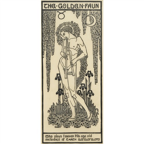 CHRISTIAN WALLER (NÉE YANDELL) (1894-1954) The Golden Faun 1932 (from The Great Breath: A Book of Seven Designs) linocut 31.5 x 13cm