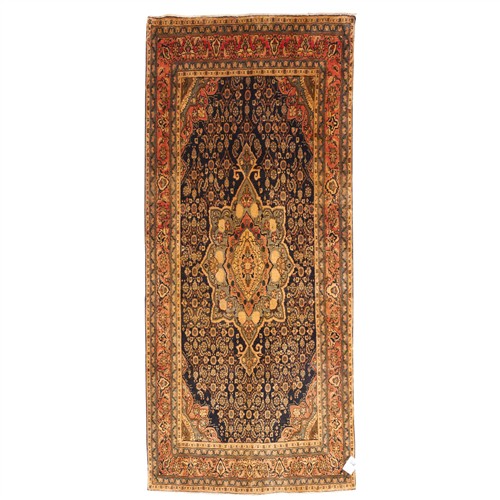 A DENSELY HAND-WOVEN PERSIAN SONQOR BIDJAR (308L X 135W CM)