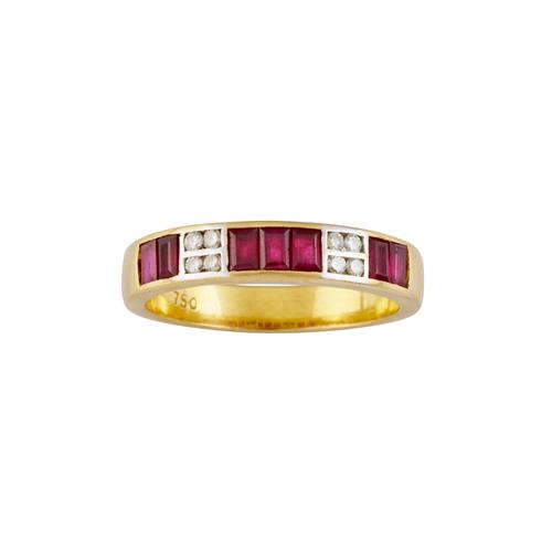 42 · RUBY AND DIAMOND RING