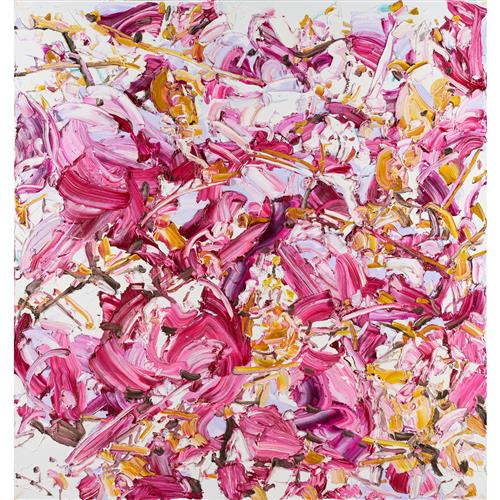 66 · ALESANDRO LJUBICIC (born 1986) A Life Lived 2022 mixed media on linen 180 x 170cm