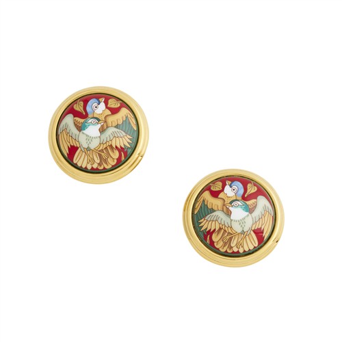 HERMÈS, PAIR OF CLIP ON EARRINGS