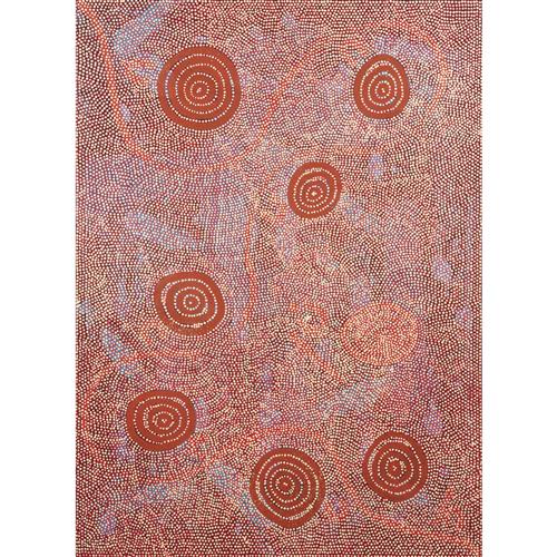 59 · ROBERT FIELDING (born 1969) (Language group: Yankunytjatjara) Kunkarangkanypa Tjukurpa (Seven Sisters) 2010 synthetic polymer paint...