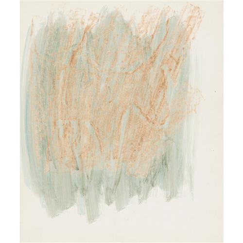76 · SIDNEY NOLAN (1917-1992) (Ram in Thicket) c.1958 mixed media on paper 30.5 x 25.5cm