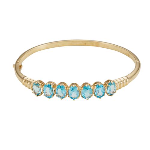 17 · BLUE TOPAZ BANGLE