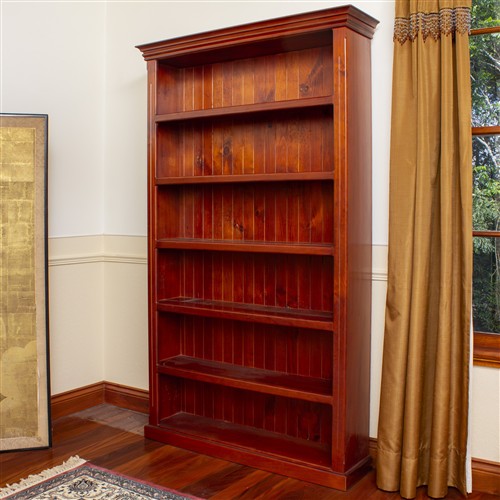 32 · A NEAR PAIR OF LARGE TIMBER BOOKCASES