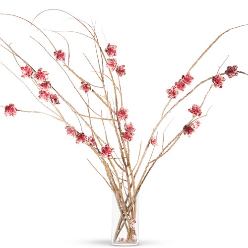 3 · A GLASS VASE CONTAINING CORK TWIGS ADORNED WITH PAPER FLOWERS Please see important information below regarding collection of lots in...