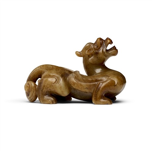 A Chinese Archaistic Jade Mythical Beast