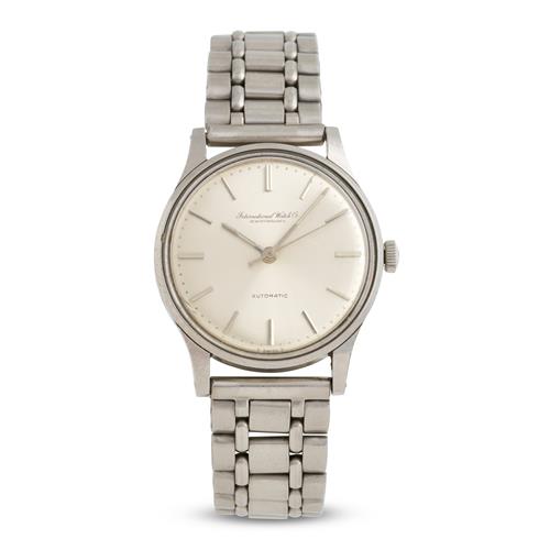 Iwc A Stainless Steel Wrist Watch Circa 1965