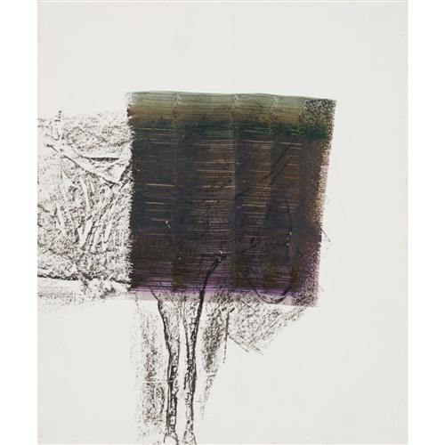 92 · SIDNEY NOLAN (1917-1992) (Ram) c.1958 mixed media and crayon rubbing on paper 30.5 x 25.5cm
