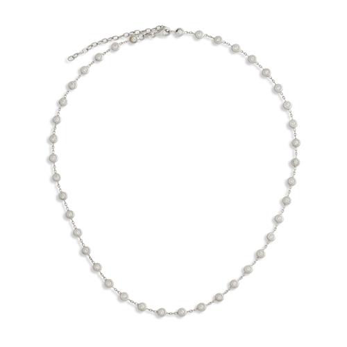 67 · 18CT WHITE GOLD AND DIAMOND NECKLACE