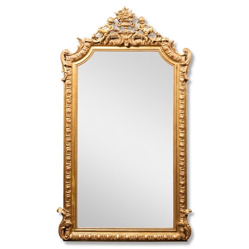 40 · A NAPOLEON III GILT-FRAMED MIRROR Third quarter 19th century Please see important information below regarding collection of lots in...
