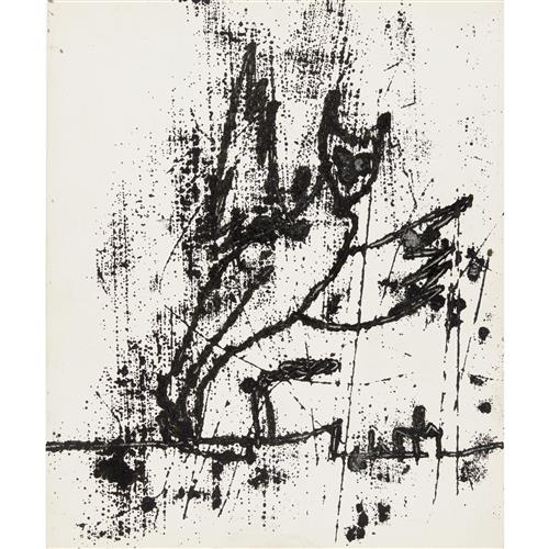 101 · SIDNEY NOLAN (1917-1992) Lowell Imitations 1965 transfer drawing 30.5 x 25.5cm