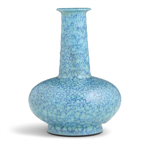 A Chinese 'Robin'S Egg' Glaze Bottle Vase, Qianlong Mark, Qing Dynasty (1644-1912)