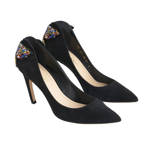 53 · CHRISTIAN DIOR, BUTTERFLY DETAIL PUMP HEELS