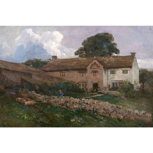 ARTHUR STREETON (1867-1943) Yorkshire 1911 oil on canvas 49.5 x 75cm