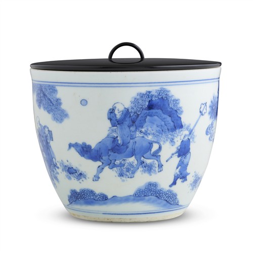 A Chinese Blue And White Deep Bowl, Early Qing Dynasty (1644-1735)