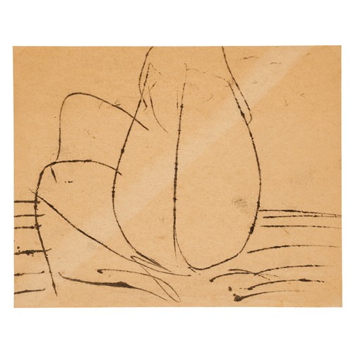 27 · SIDNEY NOLAN (1917-1992) (Beach Nude) c.1940 transfer drawing on paper 21 x 26cm