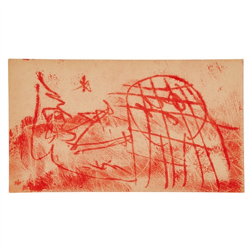 31 · SIDNEY NOLAN (1917-1992) (Beach) c. 1940 transfer drawing on paper 10 x 18cm