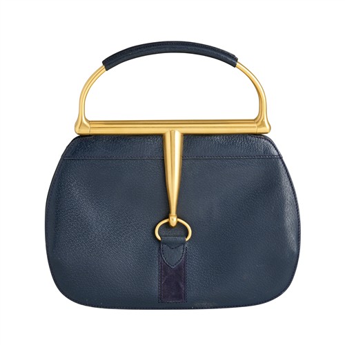 GUCCI, VINTAGE HORSEBIT HANDLE HANDBAG