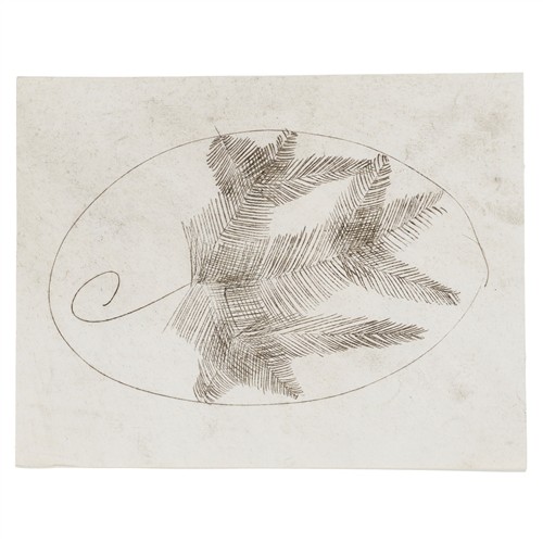 38 · SIDNEY NOLAN (1917-1992) (Leaves) c.1948 transfer drawing on paper 17.5 x 23cm