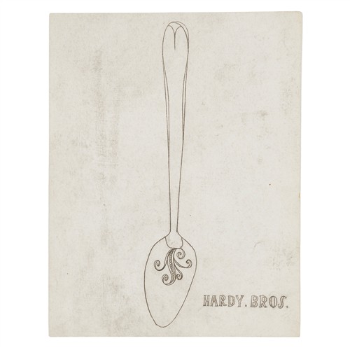 SIDNEY NOLAN (1917-1992) Hardy Bros c.1949 transfer drawing on paper 23 x 18cm