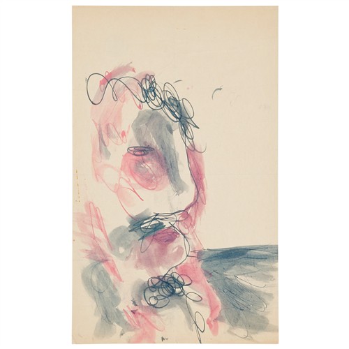 43 · SIDNEY NOLAN (1917-1992) (Figure by the Sea) c.1941 ink and watercolour on paper 20 x 33cm