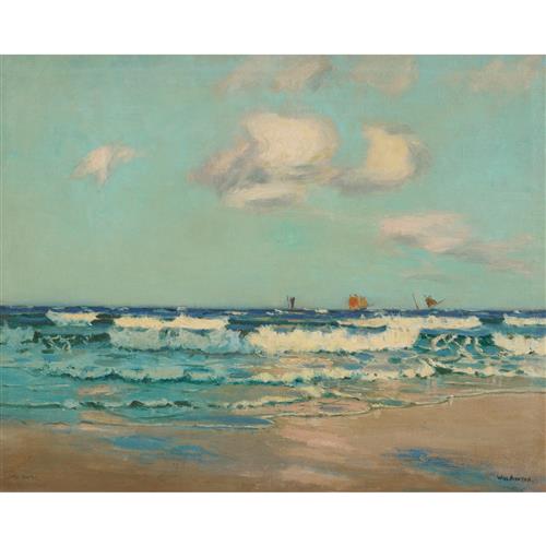 WILL ASHTON (1881-1963) (Seascape) oil on canvas 57.5 x 73cm