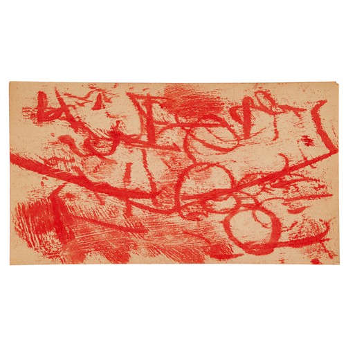 46 · SIDNEY NOLAN (1917-1992) (Beach) c.1940 transfer drawing on paper 10 x 18cm