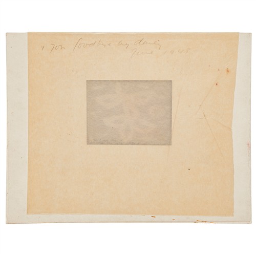 SIDNEY NOLAN (1917-1992) Two Lovers St Kilda 1939 drawing on photosensitive paper 7.5 x 10cm
