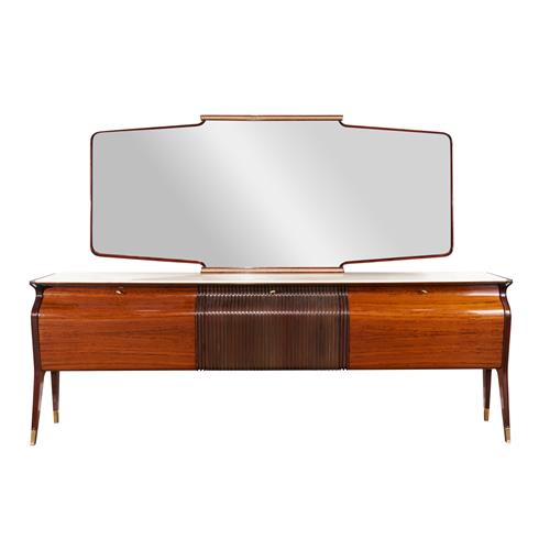 Osvaldo Borsani Substantial Mirror Back Sideboard